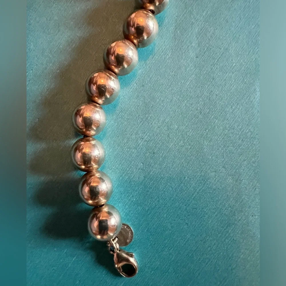 8.25” Tiffany & Co. Hardware Bead Bracelet- 10mm - Picture 4 of 4